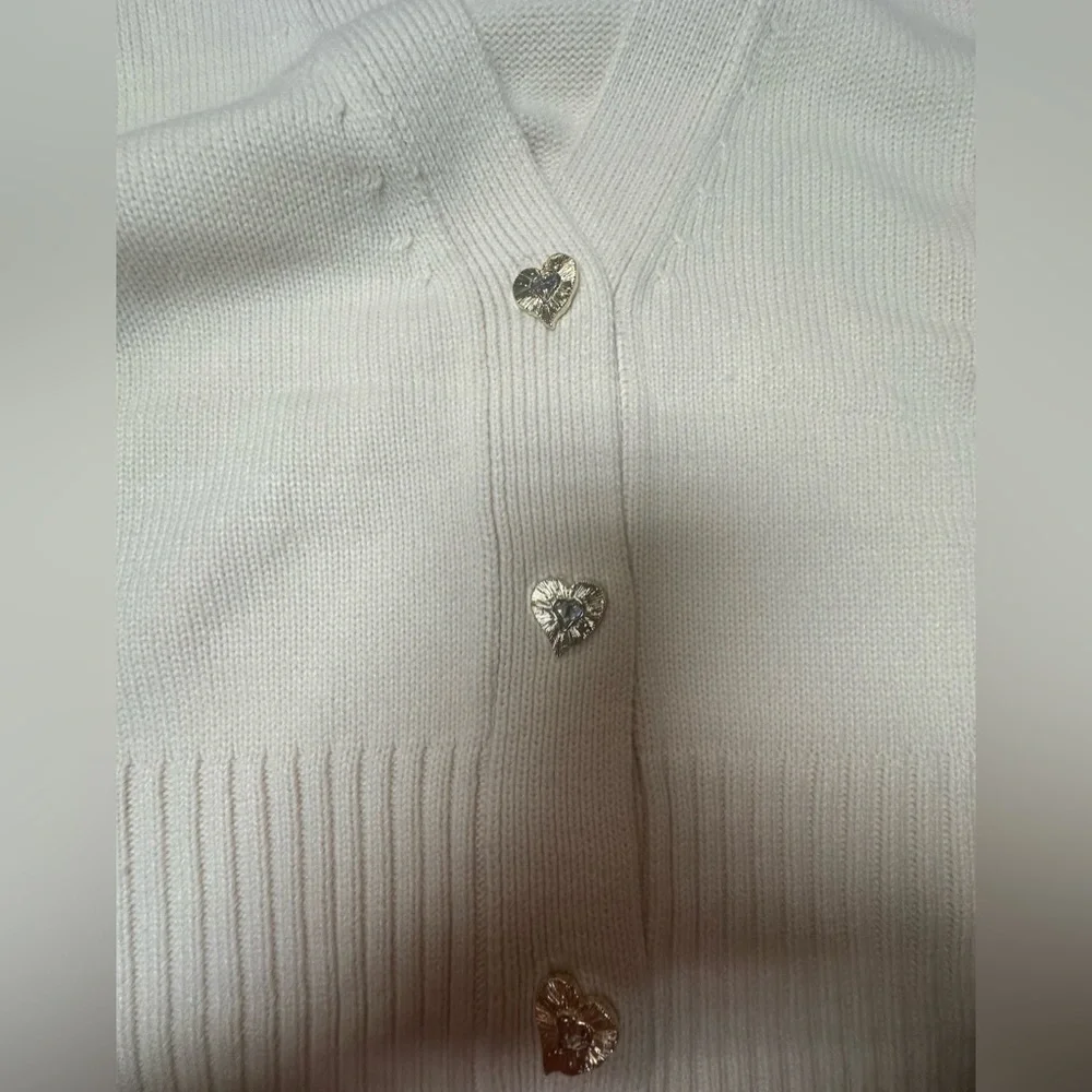 Endless Rose Cream Cardigan with Gold Buttons - Picture 12 of 14